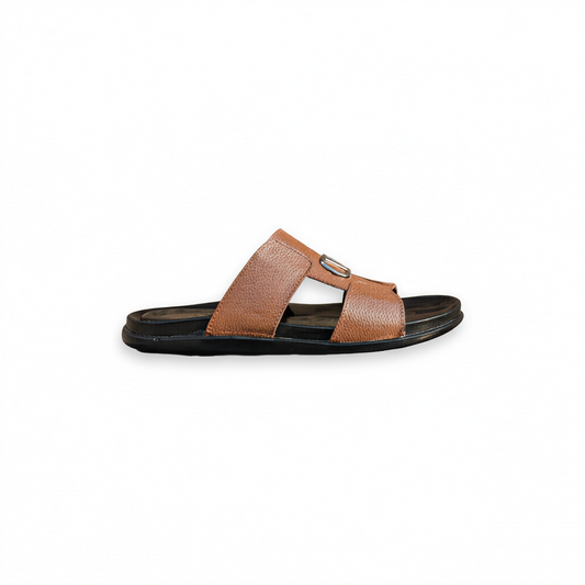 Handmade Leather Slipper for Men - Soft PU Sole