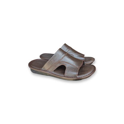 Leather Slippers for Men – Soft PU Sole