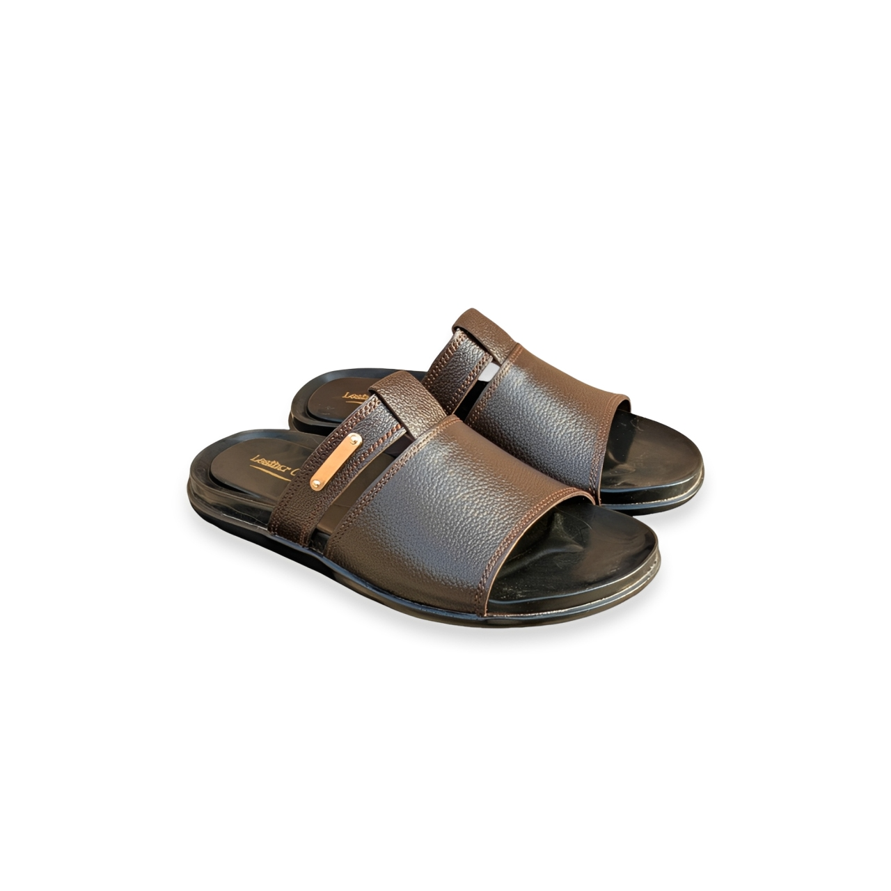 Handmade Leather Slippers – Soft PU Sole