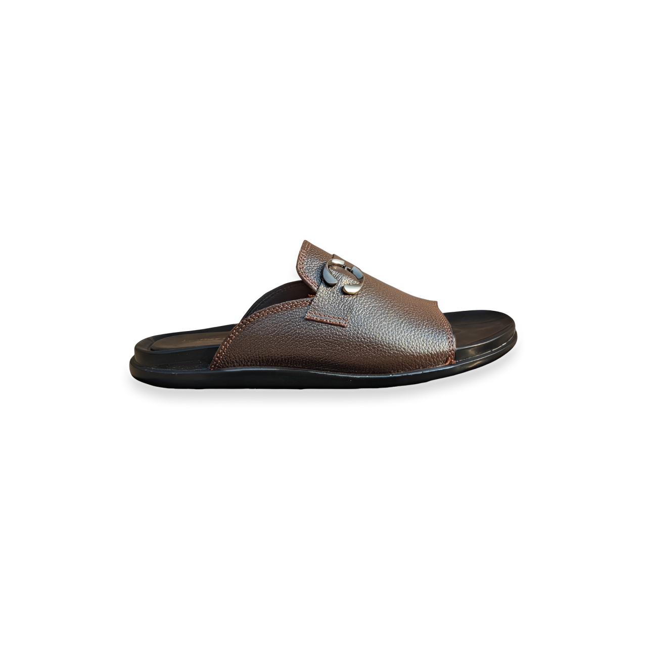 Designer Leather Slippers for Men – Soft PU Sole Chappal