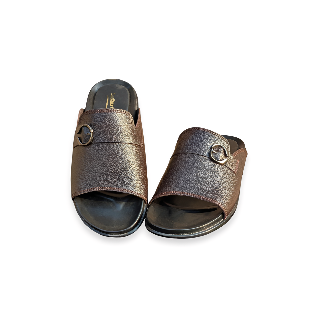 Designer Leather Slippers for Men – Soft PU Sole Chappal