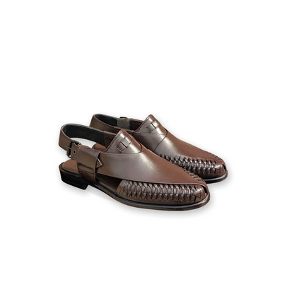 Premium Leather Peshawari Chappal for Men – Handmade Pakistani Sandals