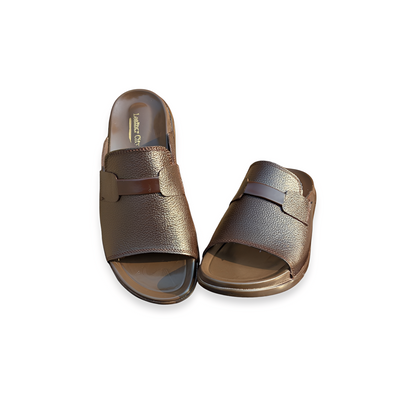 Premium Leather Slippers for Men – Soft PU Sole