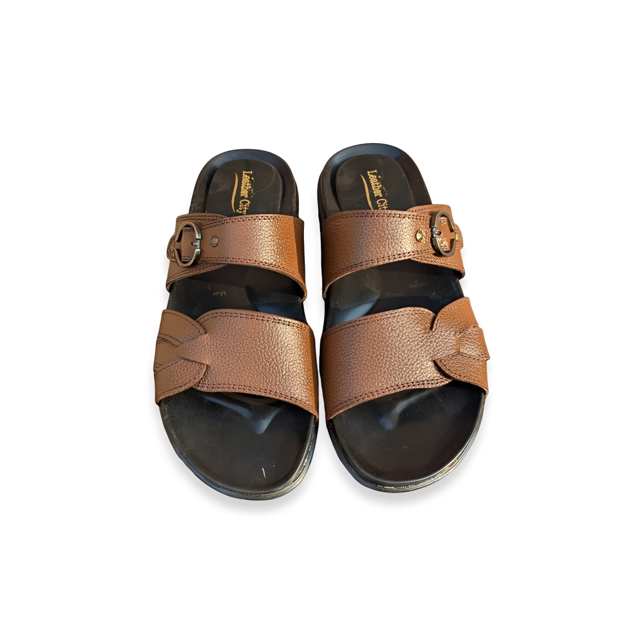 Leather Slippers for Men – Soft PU Sole