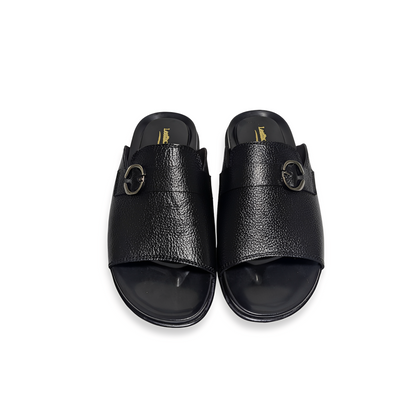 Designer Leather Slippers for Men – Soft PU Sole Chappal
