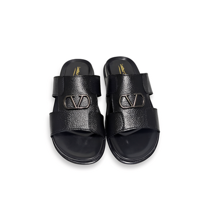 Handmade Leather Slipper for Men - Soft PU Sole