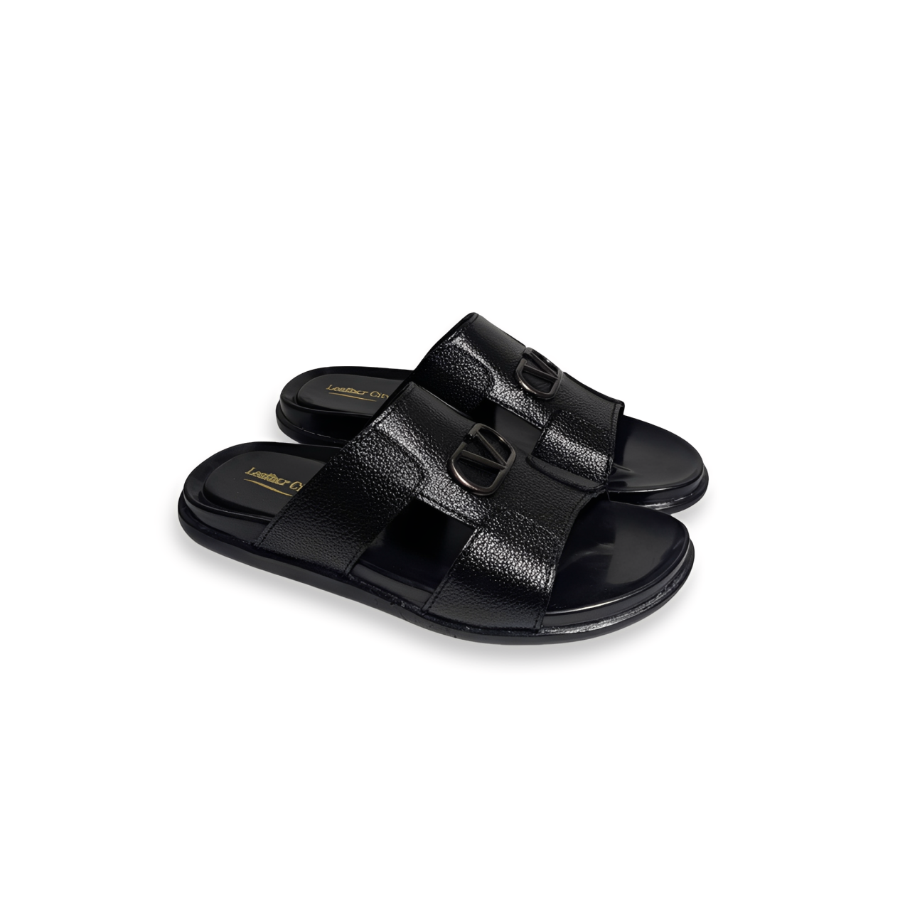 Handmade Leather Slipper for Men - Soft PU Sole