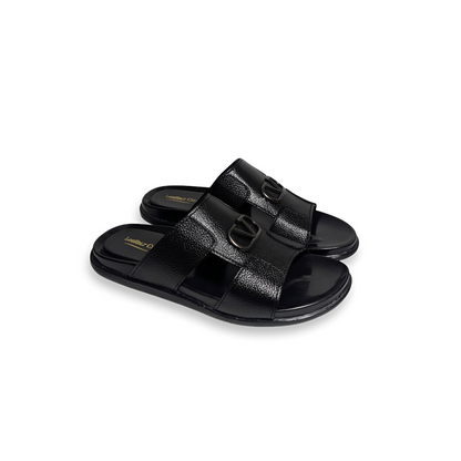 Handmade Leather Slipper for Men - Soft PU Sole
