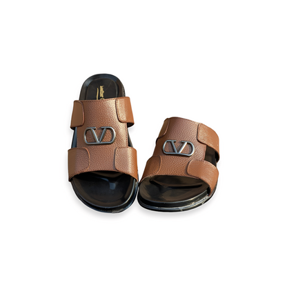 Handmade Leather Slipper for Men - Soft PU Sole