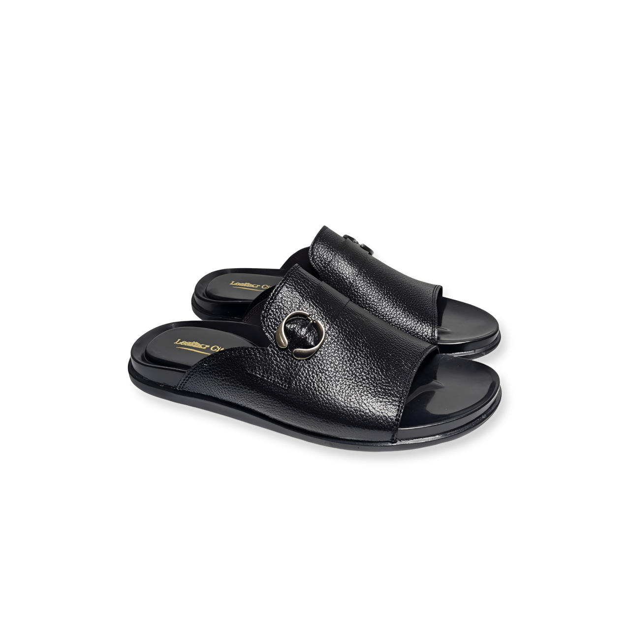 Designer Leather Slippers for Men – Soft PU Sole Chappal