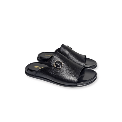 Designer Leather Slippers for Men – Soft PU Sole Chappal
