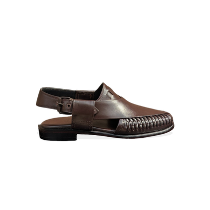Premium Leather Peshawari Chappal for Men – Handmade Pakistani Sandals