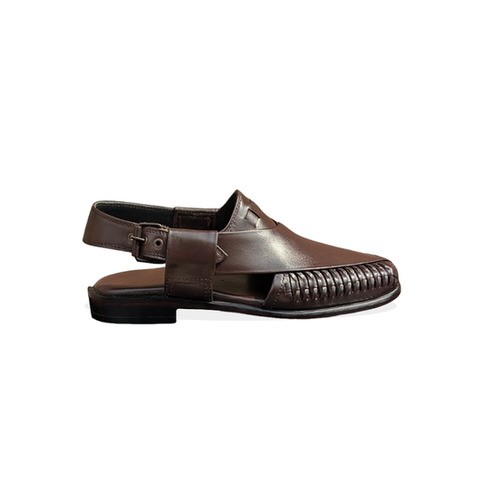 Premium Leather Peshawari Chappal for Men – Handmade Pakistani Sandals