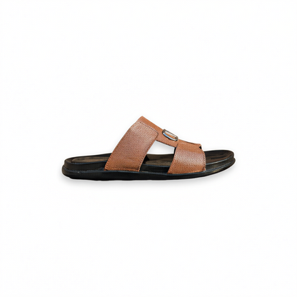 Handmade Leather Slipper for Men - Soft PU Sole