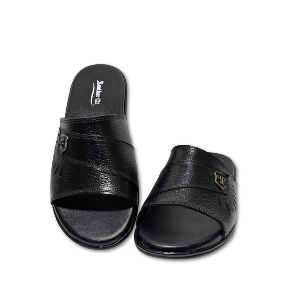 Luxury Leather Slippers for Men – Lightweight Slides