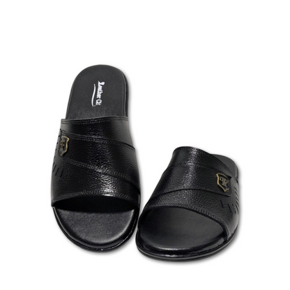 Luxury Leather Slippers for Men – Lightweight Slides