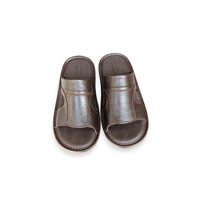 Leather Slippers for Men – Soft PU Sole