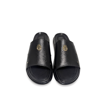 Men’s Leather Casual Slippers – Medicated PU Sole