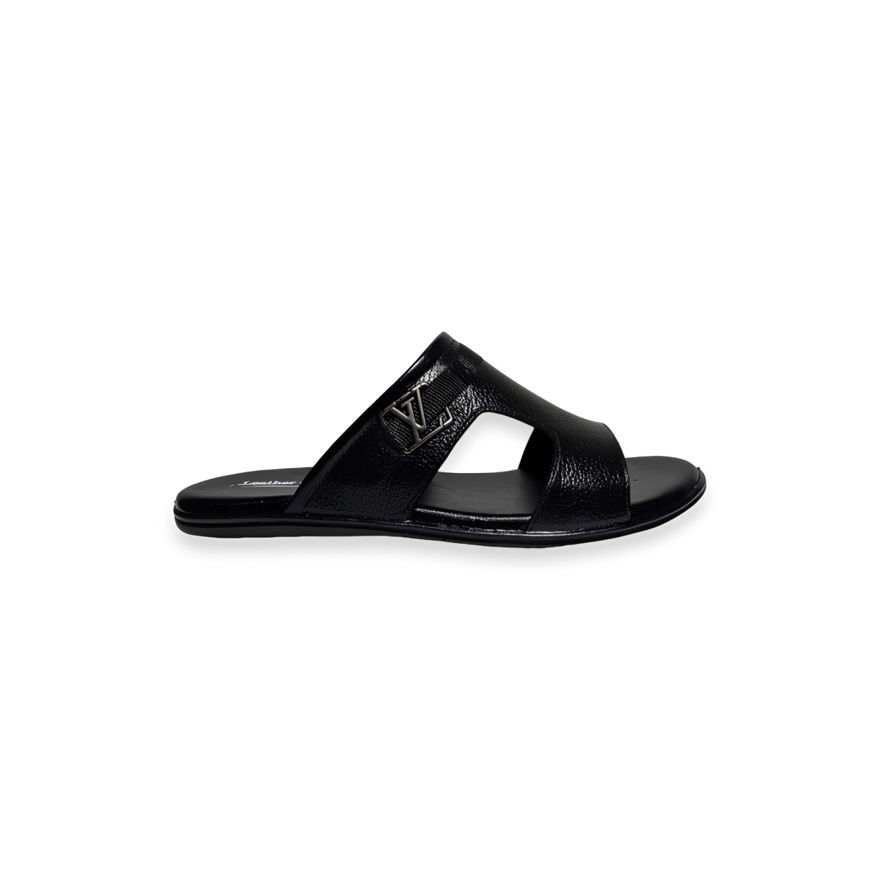 Pure Leather Open Slippers for Men