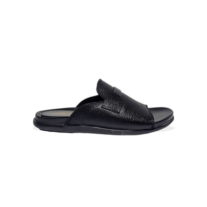 Premium Leather Slippers for Men – Soft PU Sole
