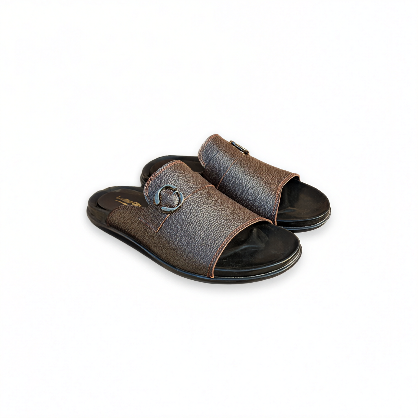 Designer Leather Slippers for Men – Soft PU Sole Chappal
