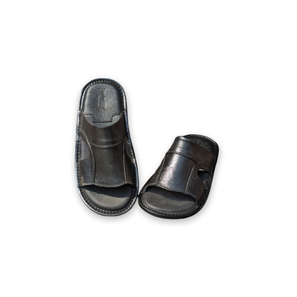Leather Slippers for Men – Soft PU Sole