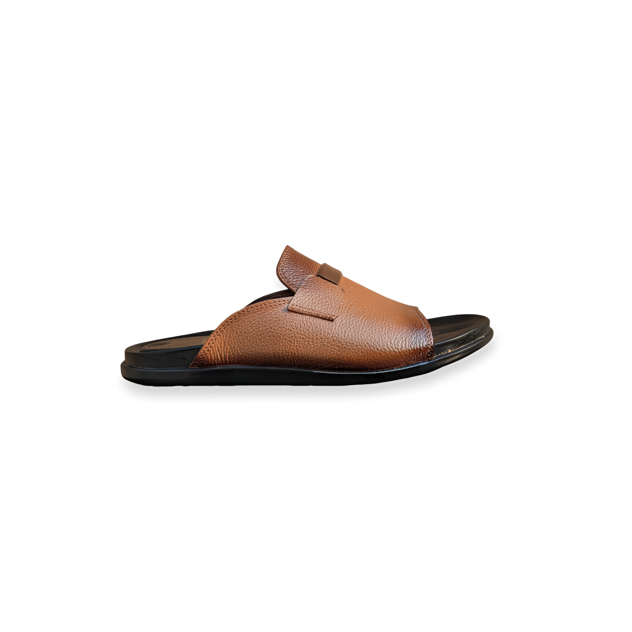 Premium Leather Slippers for Men – Soft PU Sole