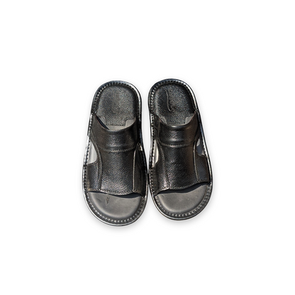 Leather Slippers for Men – Soft PU Sole