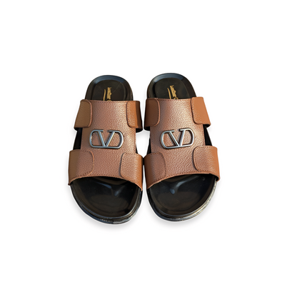 Handmade Leather Slipper for Men - Soft PU Sole