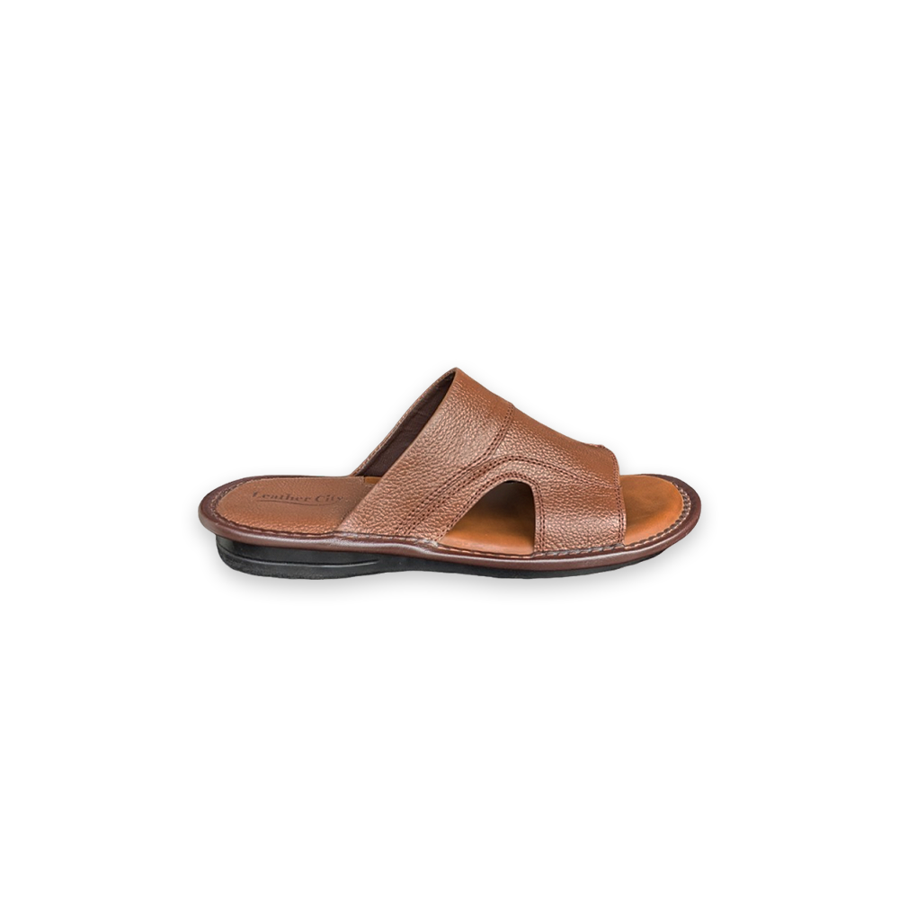 Leather Slippers for Men – Soft PU Sole