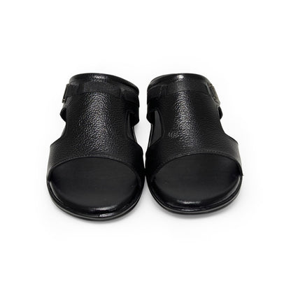 Pure Leather Open Slippers for Men