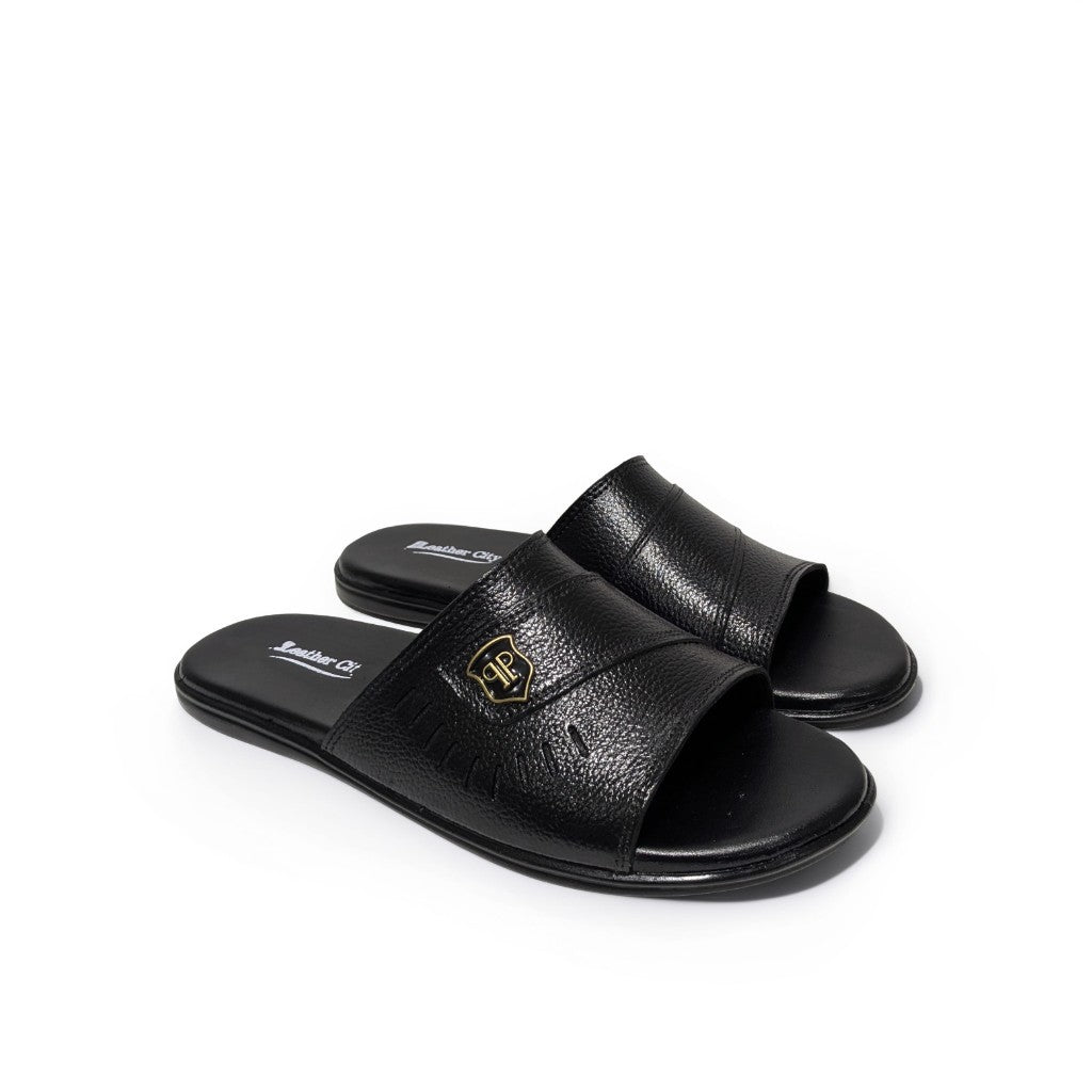 Luxury Leather Slippers for Men – Lightweight Slides