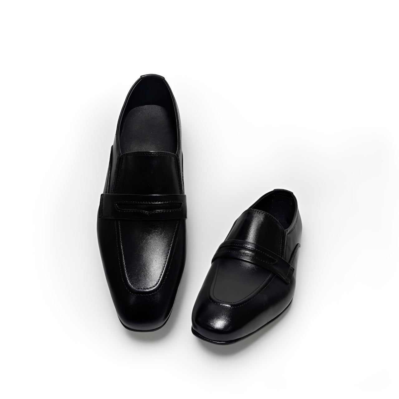 Premium Italian Shape Leather Penny Loafers for Men – Handmade Genuine Leather Shoes