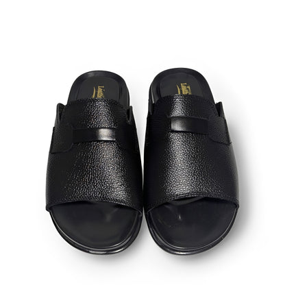 Premium Leather Slippers for Men – Soft PU Sole