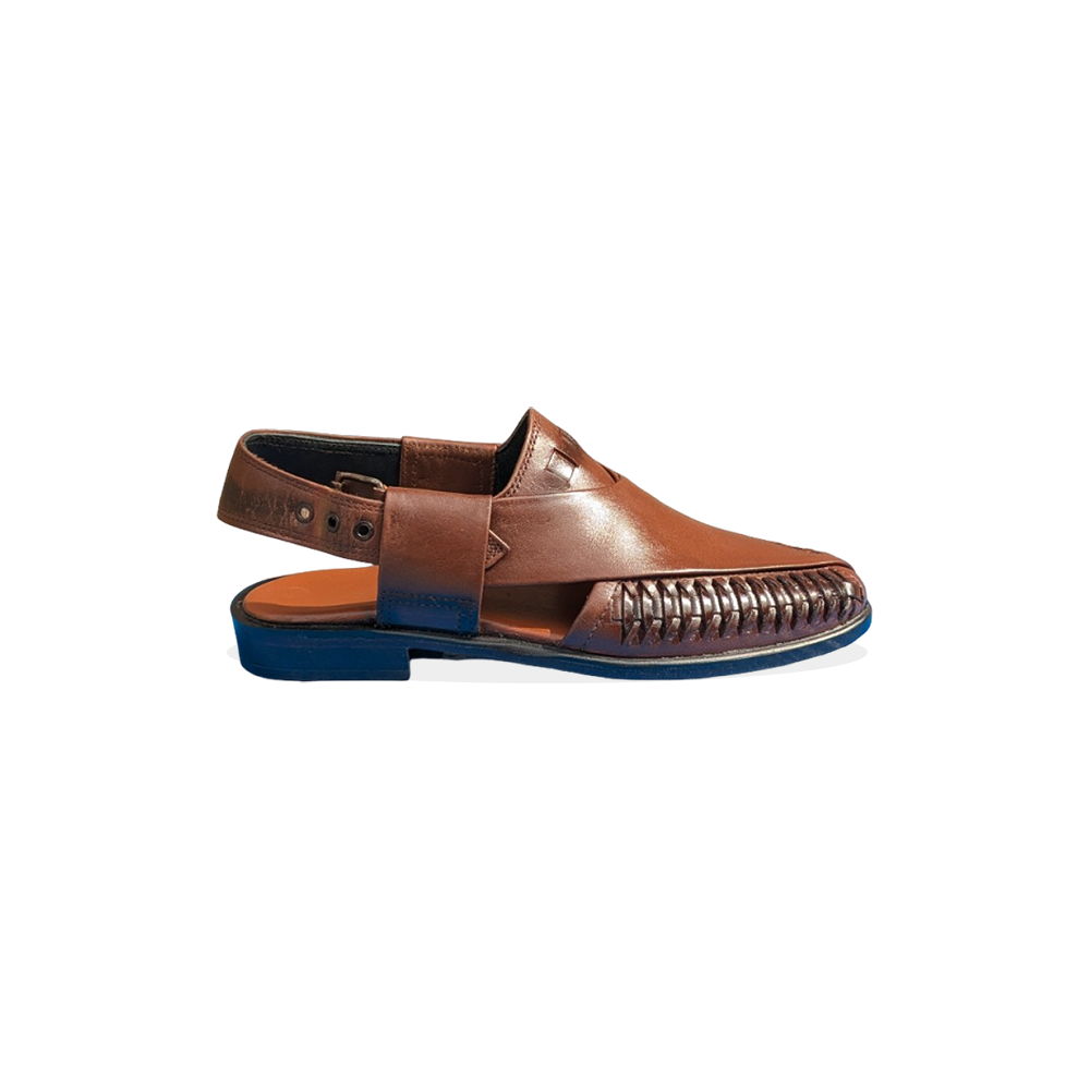 Premium Leather Peshawari Chappal for Men – Handmade Pakistani Sandals